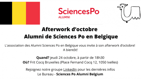 Afterwork d'octobre - Alumni de Sciences Po en Belgique