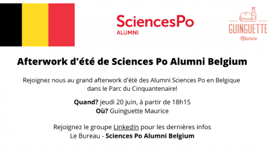 Afterwork d'été de Sciences Po Alumni Belgium / Summer after work of Sciences Po Alumni Belgium