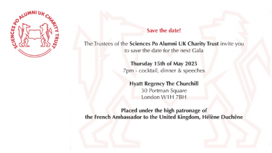 [Save the date] Sciences Po Alumni UK Charity Trust Gala