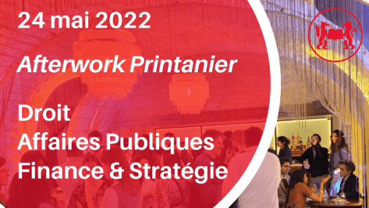 Afterwork printanier Droit / Affaires Publiques / Finance & Stratégie