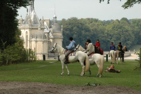 Promenade à cheval au Château de Chantilly